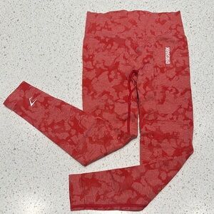 Gymshark Red Adapt Camo Legging